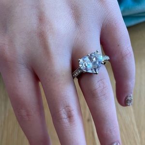 Vintage Avon CZ Shapes Rings Heart Medium